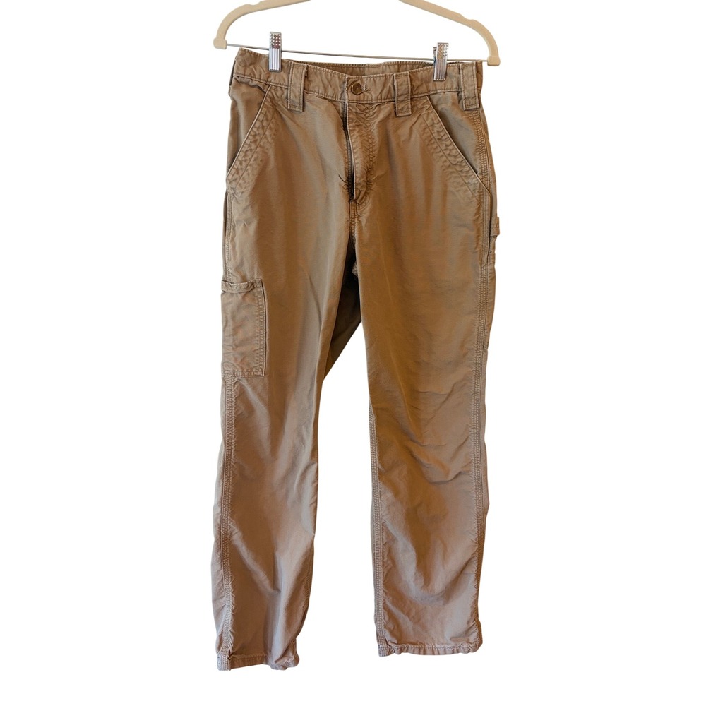 Carhartt B151 DKH Mens Dungaree Fit Khaki Canvas Work Pants 30x32